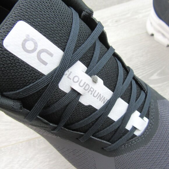 ON Cloudrunner Athletic Running Shoes Mens Size 12.5 Black White NEW #46.99017 - Picture 7 of 16